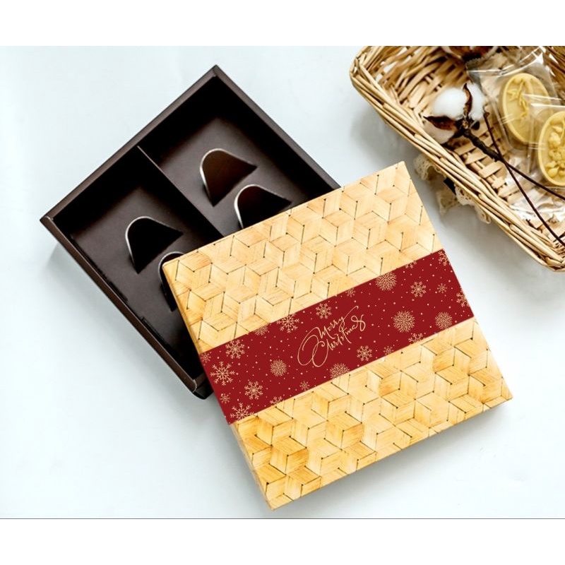 

Bakul Softbox / Kotak Cookies Natal / Box Kue Christmas Packaging
