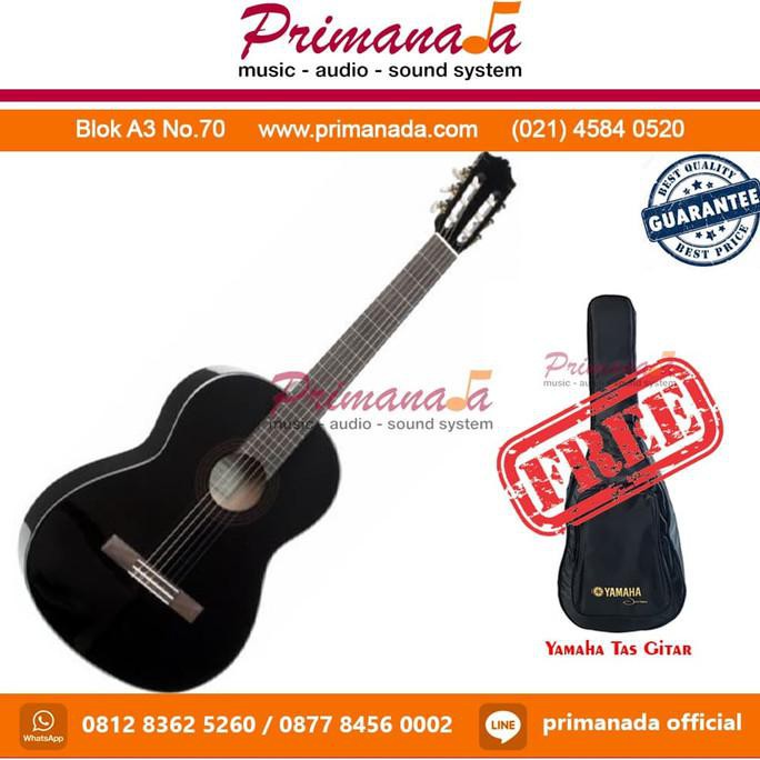 Gitar Klasik Yamaha C40 Black Original Classic Guitar C-40 Hitam Bk