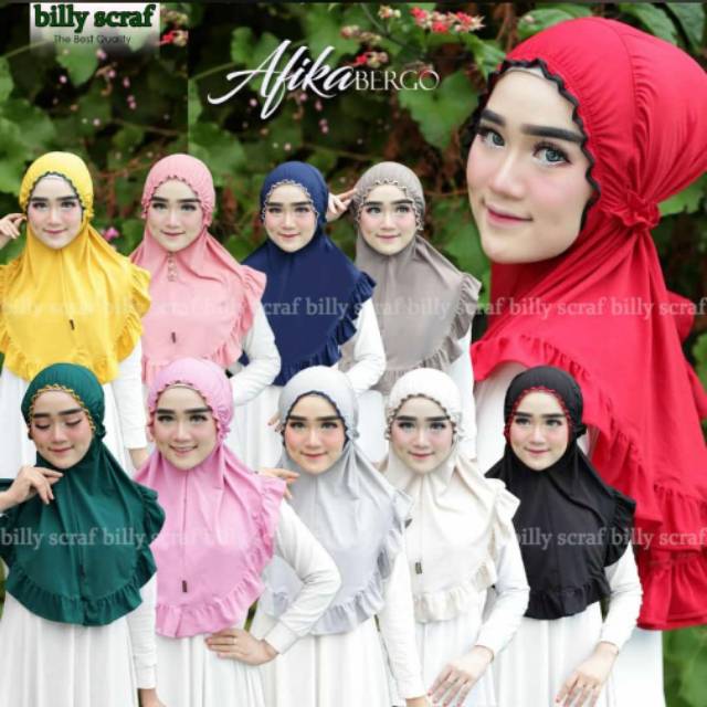 Hijab instan bergo | kerudung bergo jersey | jilbab kerut atika | jilbab bergo | kerudung terbaru