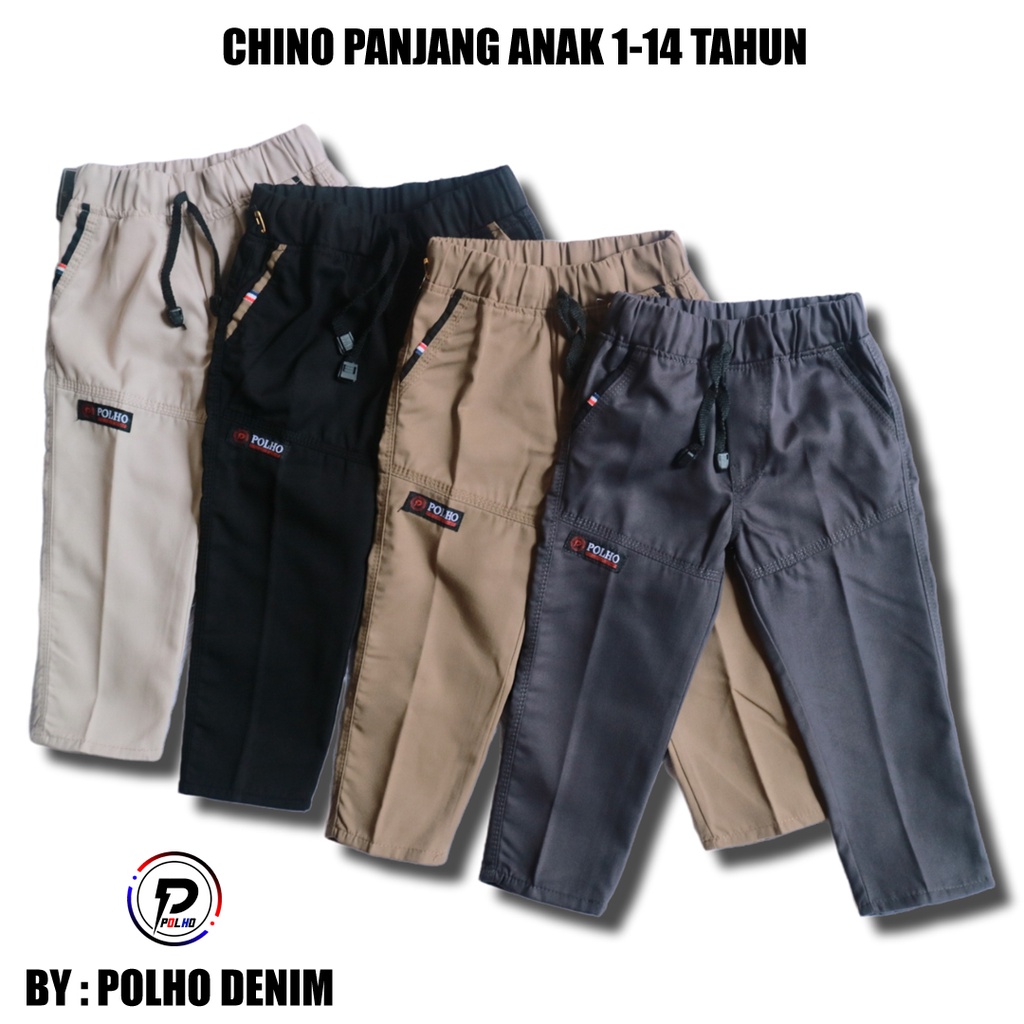 Celana Chino Anak Panjang usia 1-14tahun