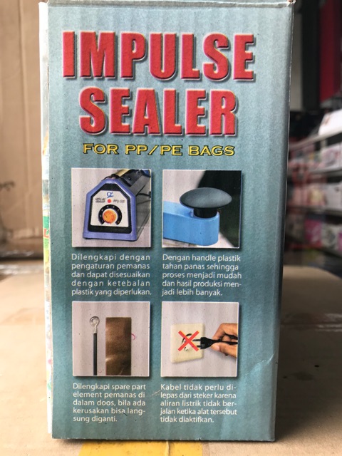 press plastik impulse sealer 20CM