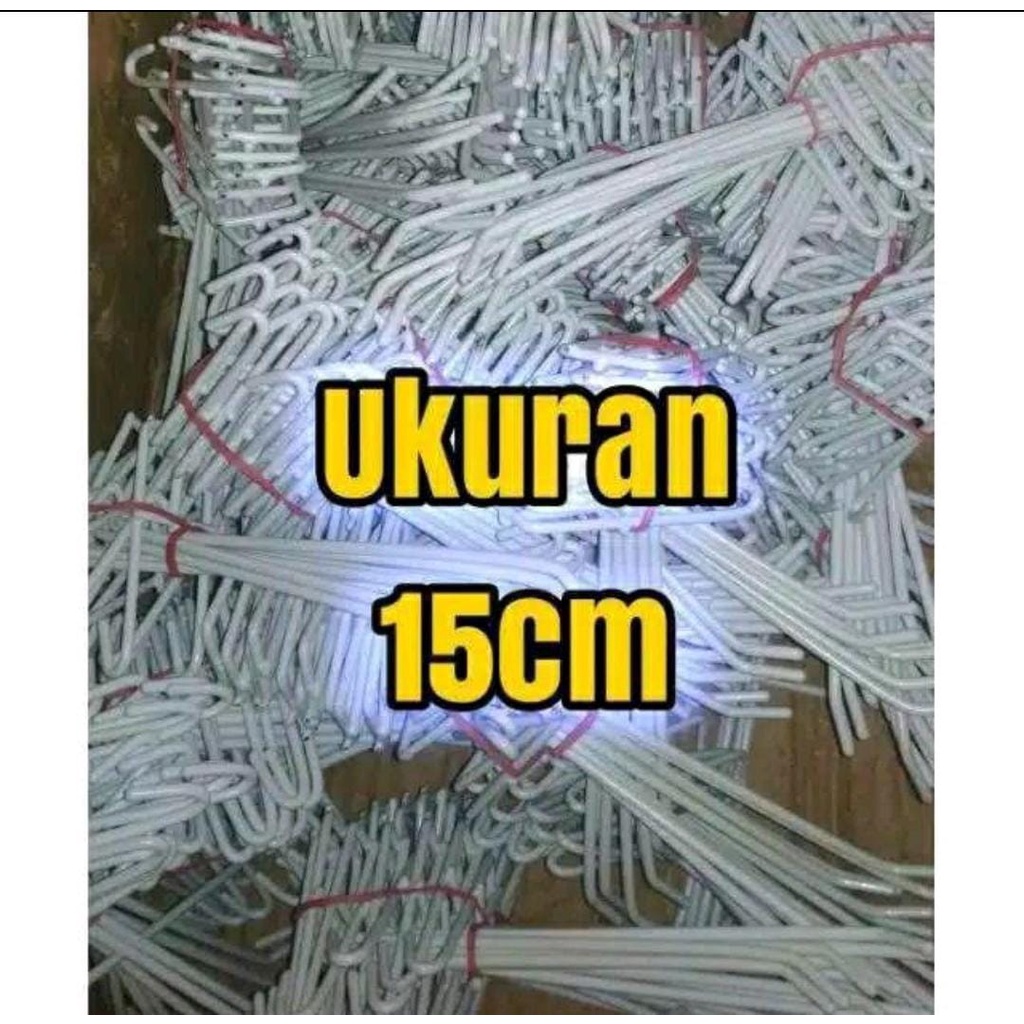 Single Hook Cantolan Cantelan Ram Besi Kawat Gantungan Display Putih 15 cm / Gantungan Aksesoris Bes