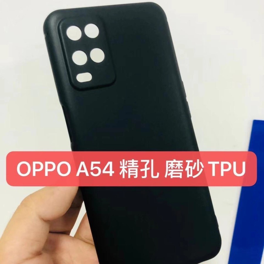 OPPO A54 A53 A33 CASE SOFTCASE BLACK PREMIUM MATTE SLIM CASE SILIKON HITAM KARET CASING COVER PROTECT CAMERA PELINDUNG KAMERA