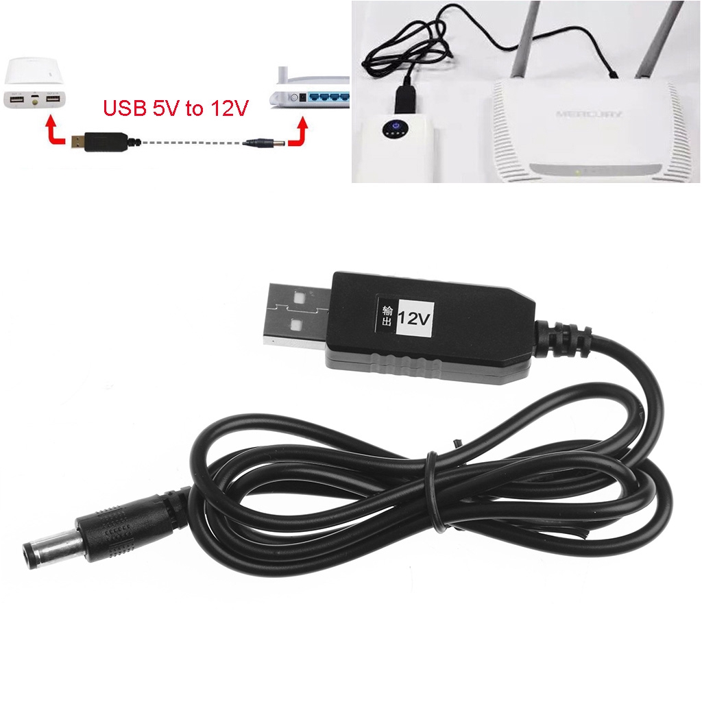 AUS Kabel Adapter USB DC 5V to DC 12V 2.1x5.5mm Male