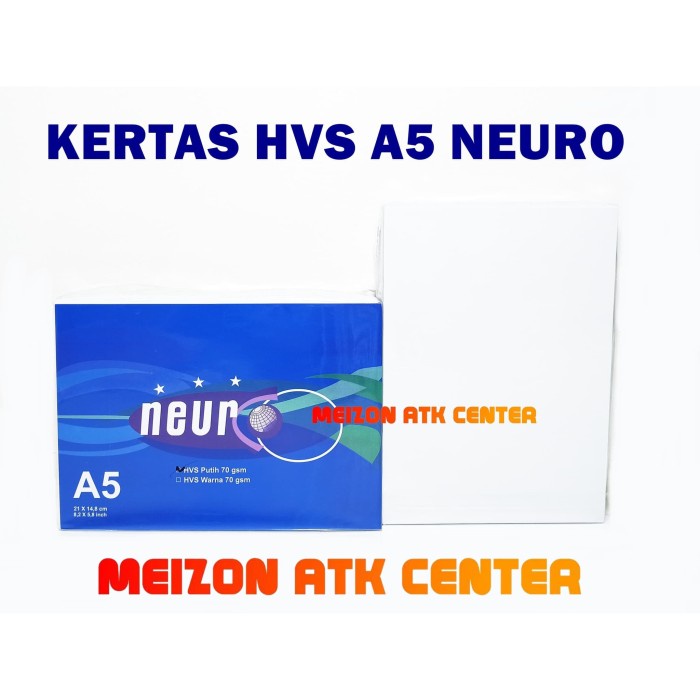 

kertas- kertas a5 hvs putih 70gr neuro ( a4 / 2 ) perpack -kertas.