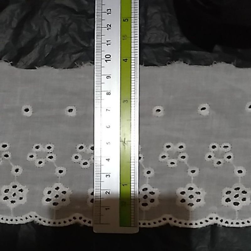 

Renda katun putih ukuran 10 cm Termurah permeter