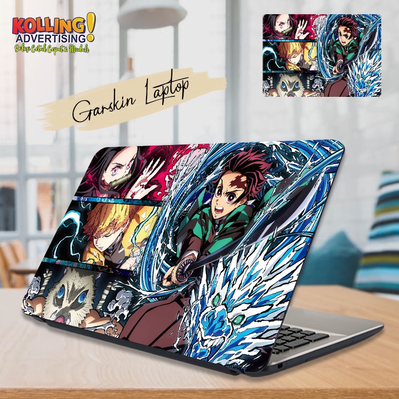 Garskin Laptop demon slayer kimetsu no yaiba 4k poster Skin Laptop Stiker Laptop