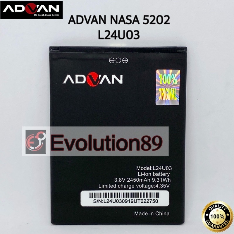 Baterai Advan NASA 5202 Batre Advan L24U03 ORIGINAL batre advan nasa