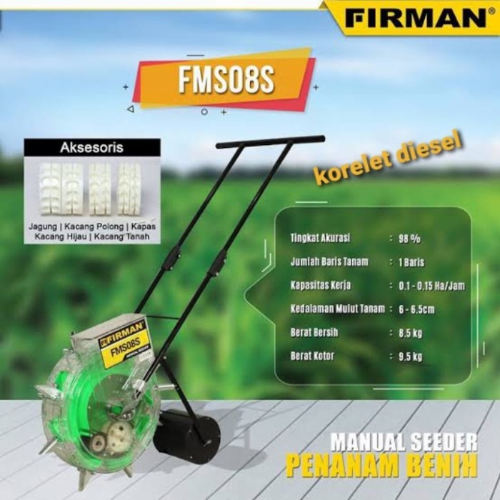 Alat tanam benih jagung manual seeder FIRMAN FMS08S / corn sedder