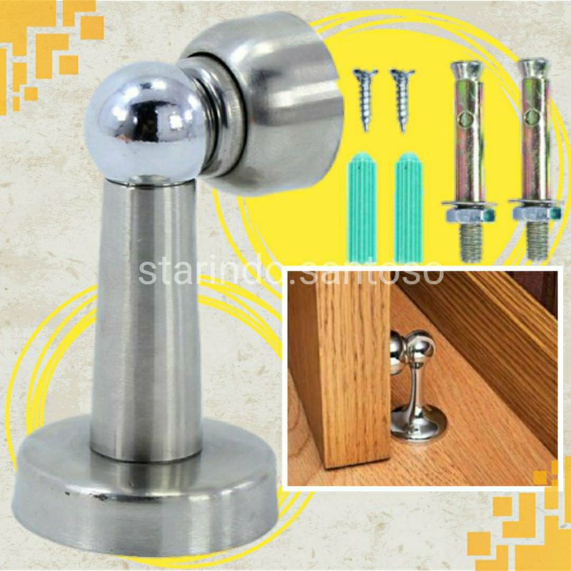 DOOR STOP stainless  penahan pintu