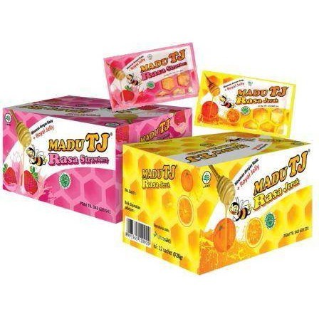 Bisa COD Madu TJ Sachet 1 Box Isi 12 Sachet - Madu TJ Sachet Rasa Jeruk - Madu TJ Sachet Rasa Original - Madu