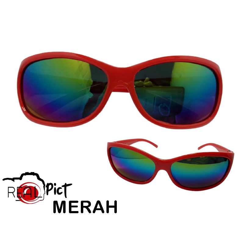 Kacamata Hitam Anak Rainbow Sport Kacamata Anak anak Perempian dan Laki laki Kids Glasses Unisex Childer Eye Glasses