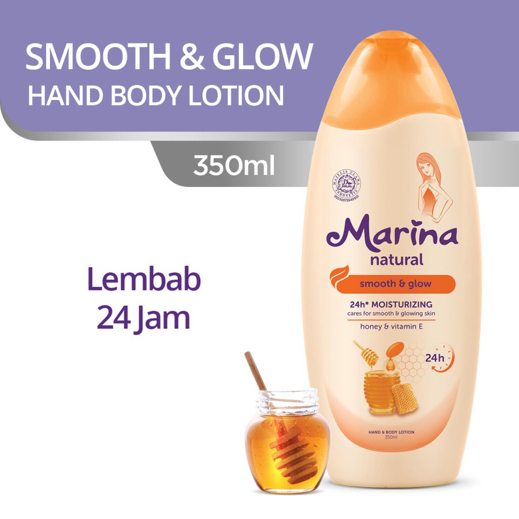 Marina Natural Smooth &amp; Glow Hand and Body Lotion 335 ml