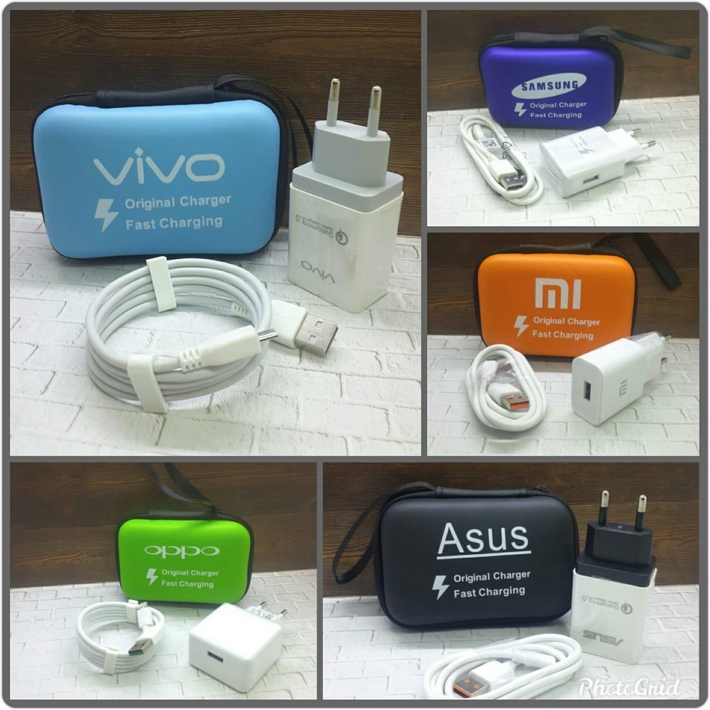 TC / Travel Charger Vivo  + Packingan Dompet Import For Micro Usb TIPE C Fast Charging.