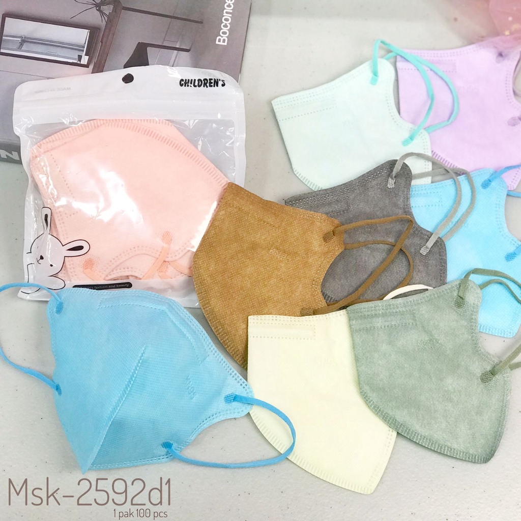 Masker KN95 Anak PRO multicolour isi 10PCS masker kids