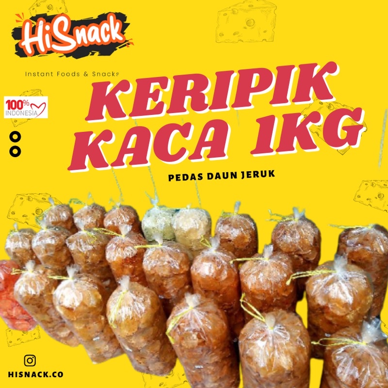 

HiSnack Keripik Kaca Pedas Daun Jeruk 1kg