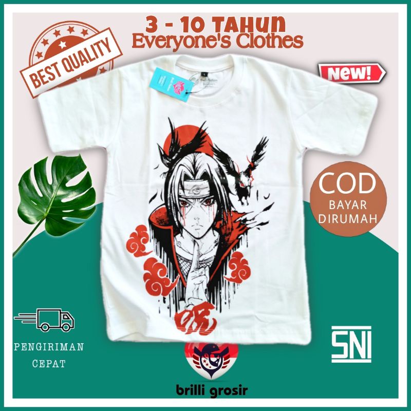 Pakaian Baju T-shirt Busana fashion Kaos Atasan Oblong Distro Anak Laki-Laki Perempuan motif gambar 