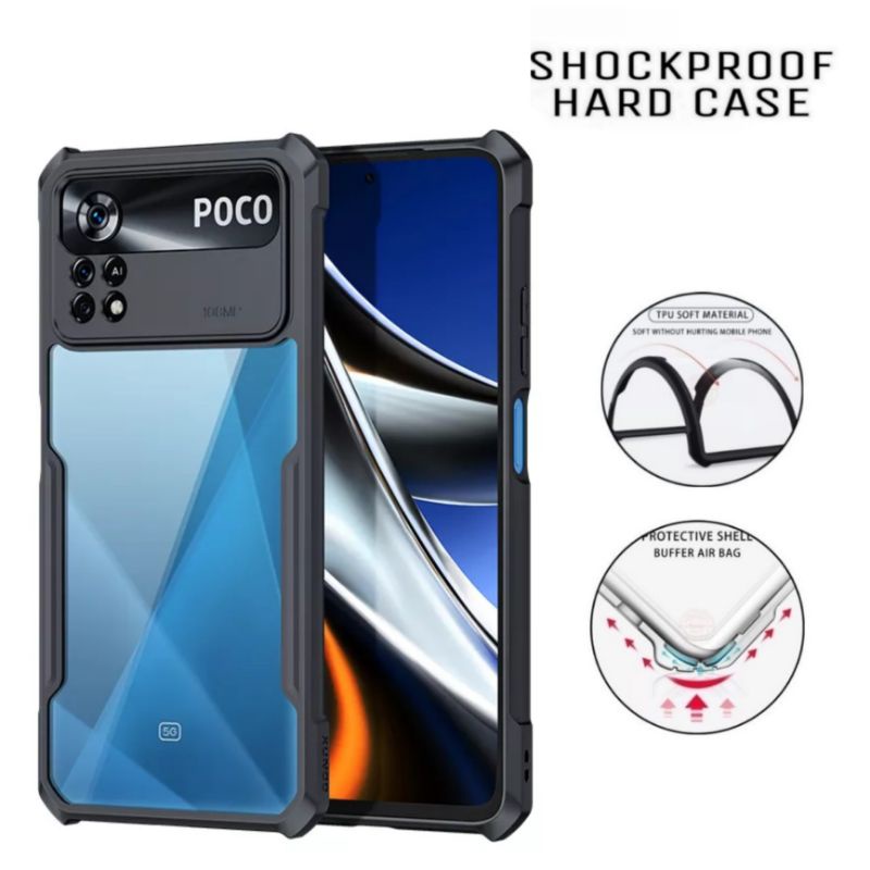 Promo Case Xiaomi Poco M4 PRO 4G - Poco M3 - Poco M3 Pro 5G Softcase Shockproof Armor Bumper Transpa