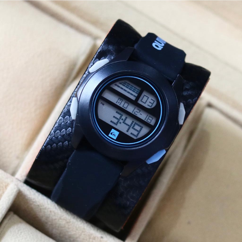 jam tangan quiksilver digital tali rubber fashion pria