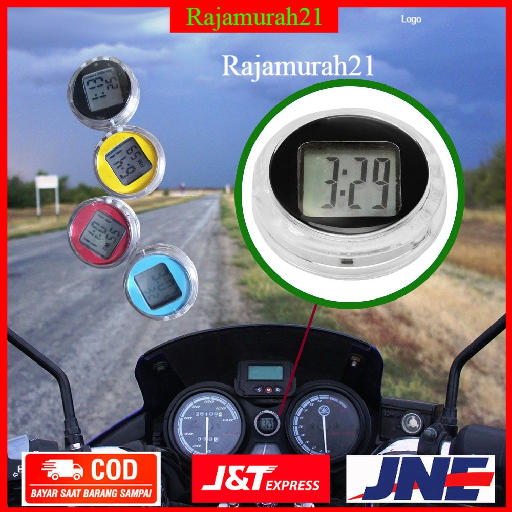 Dekorasi Motor Jam Mini Digital Watch Stick-on Clock - 118i - Mix Color