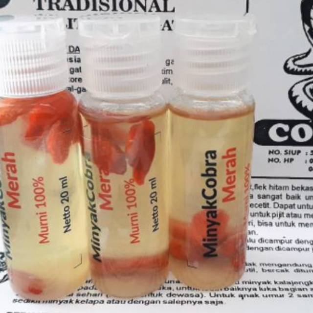 Minyak Cobra Merah Asli @ 20 ml obat gatal kulit