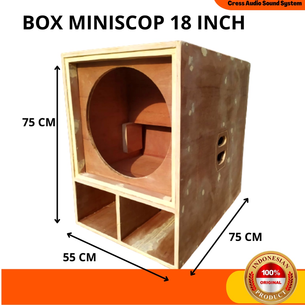 Jual Box Sound System Speaker Subwofer Miniscop 18 Inch Triplek 18mm Shopee Indonesia
