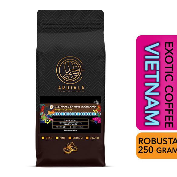 

Promo Awal tahun ARUTALA Kopi Vietnam Central Highland Robusta 250 gram - Giling Halus Big Sale