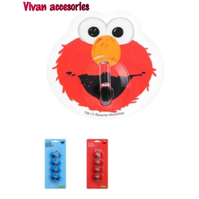 Miniso sesame street traceless BLUE HOOK