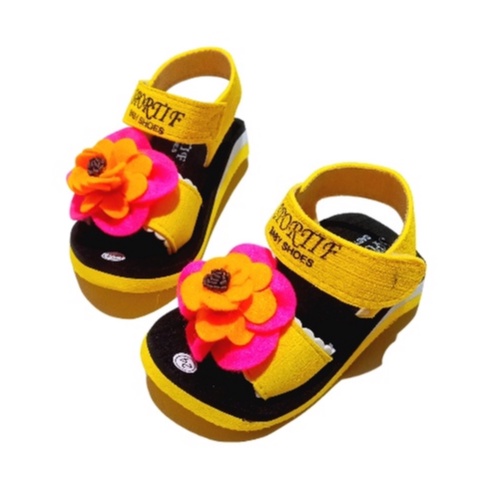 Sandal Bayi Tali Gunung Motif Bunga Terbaru