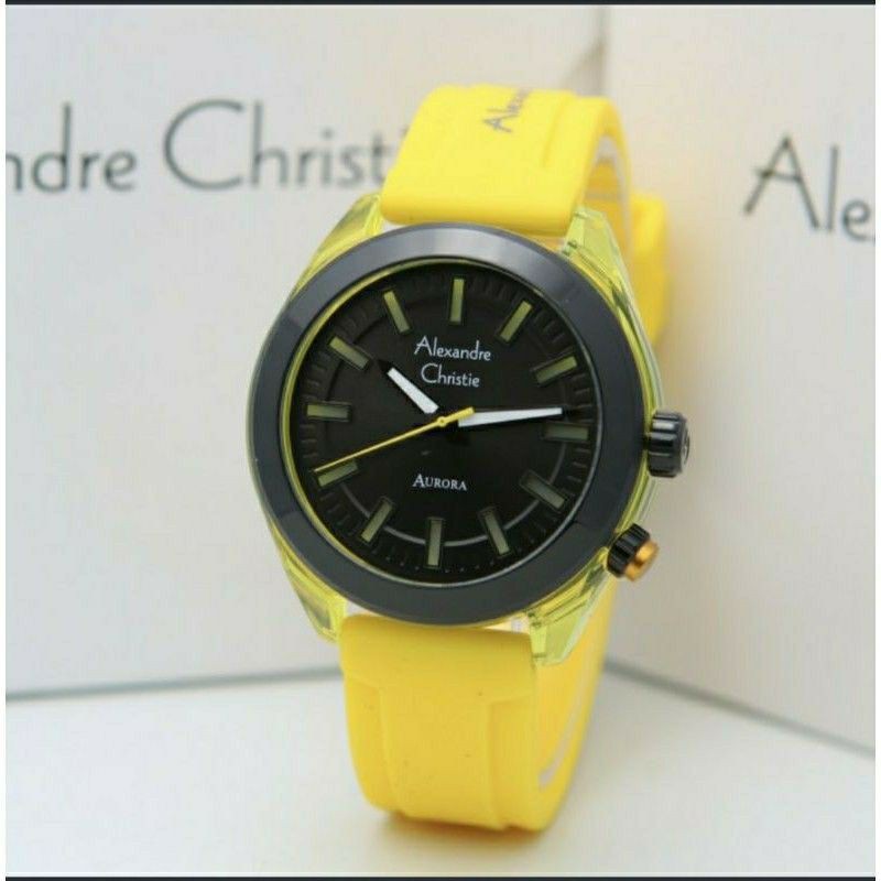 JAM ALEXANDRE CHRISTIE WANITA AC 2928 AURORA ORIGINAL YELLOW
