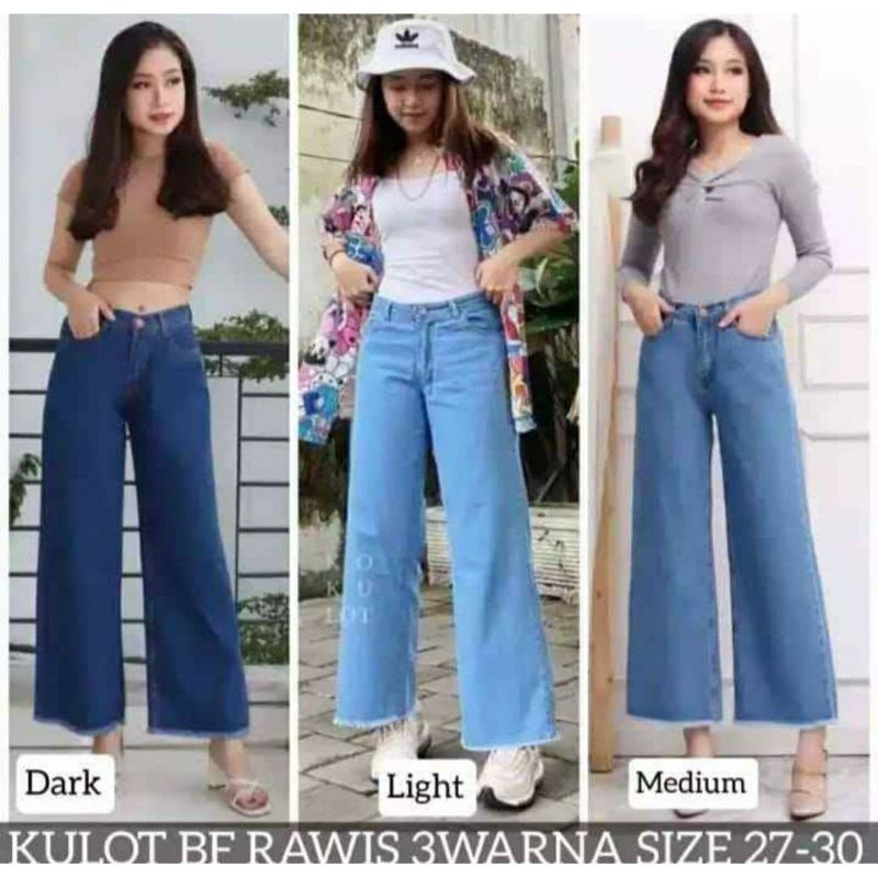 PREMIUM KULOT JEANS RAWIS TEBAL