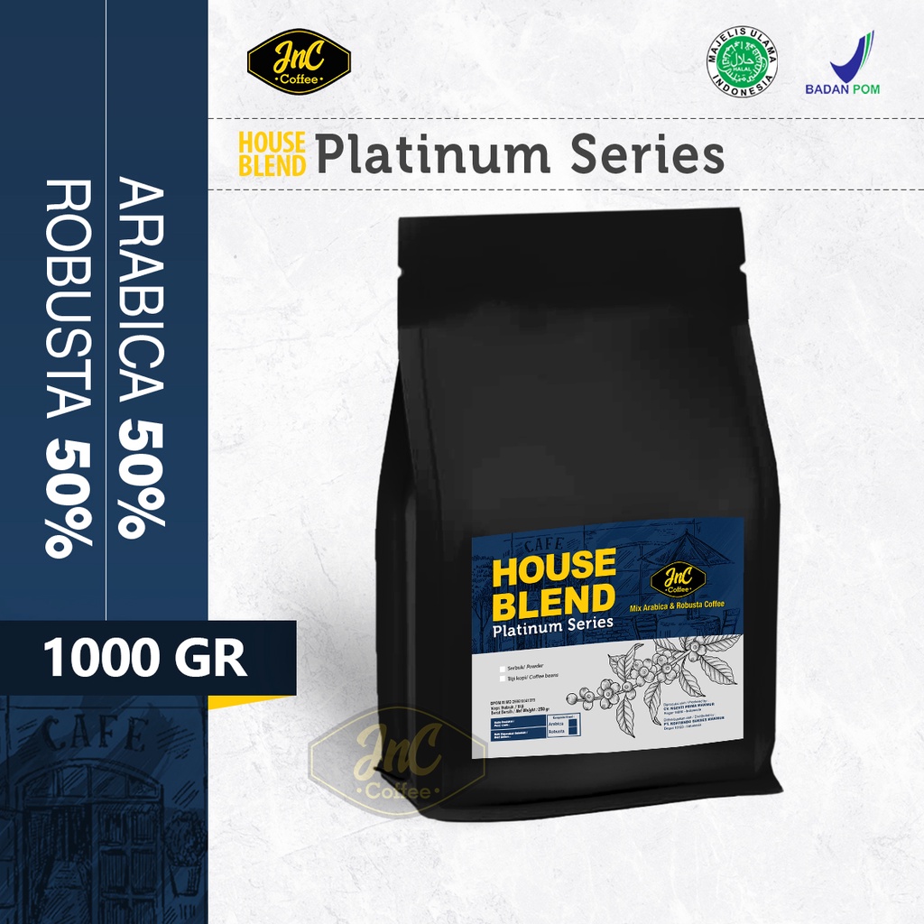 

JnC Platinum House Blend 1 KG 50% Arabica 50% Robusta