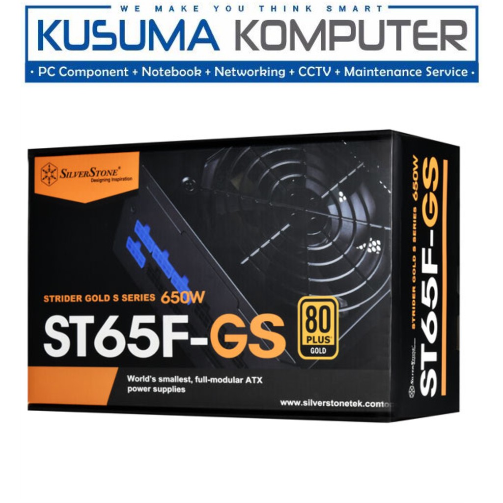 SILVERSTONE PSU ST65F-GS 650W 80+ GOLD FULL MODULAR