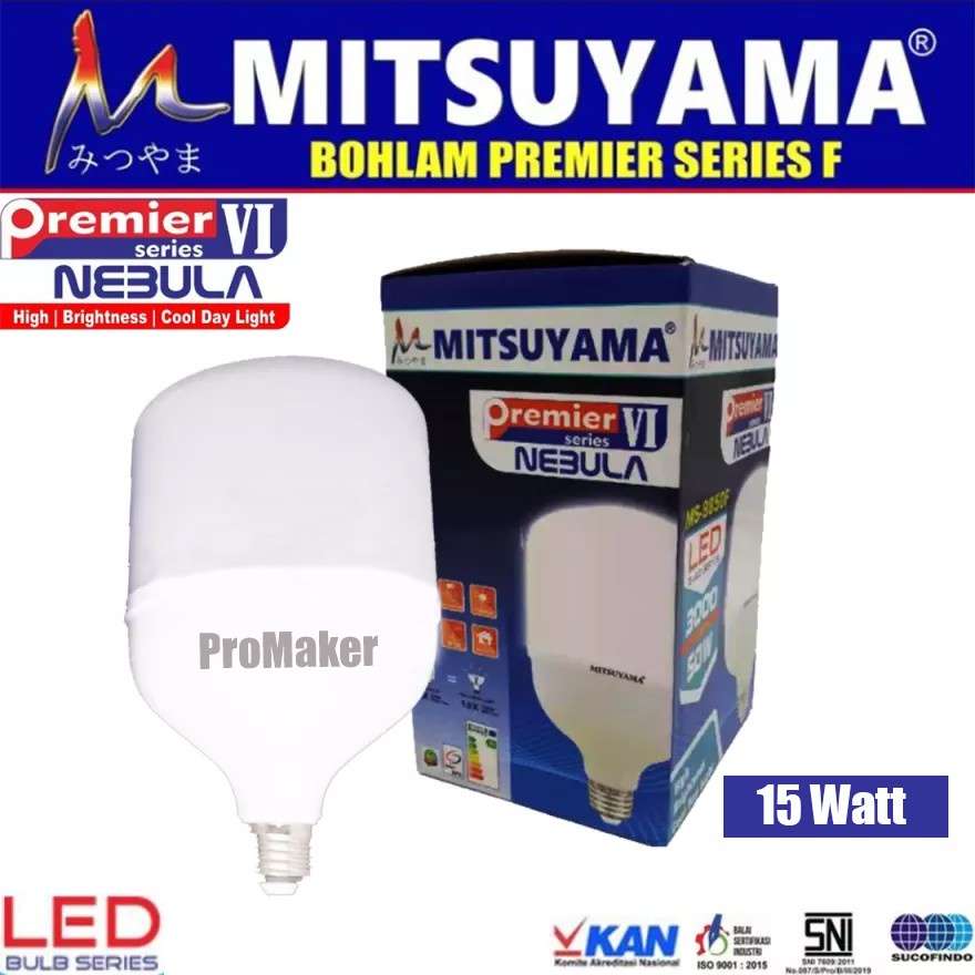 Lampu Led Plafon 15 Watt  Mitsuyama Nebula MS-9815F Cahaya Putih 15W Original