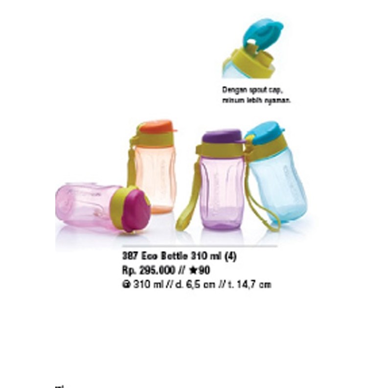 Botol minum 310ml merk tupperware original