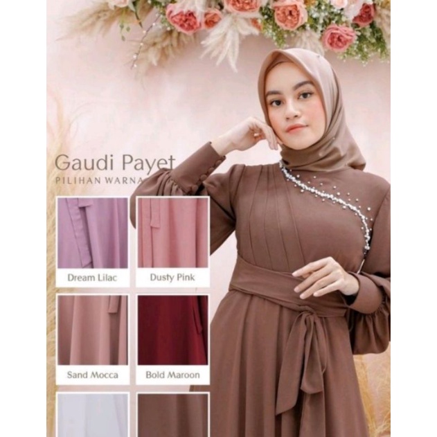 Gaun Muslimah / Gaun kondangan lamaran lebaran / gaudress