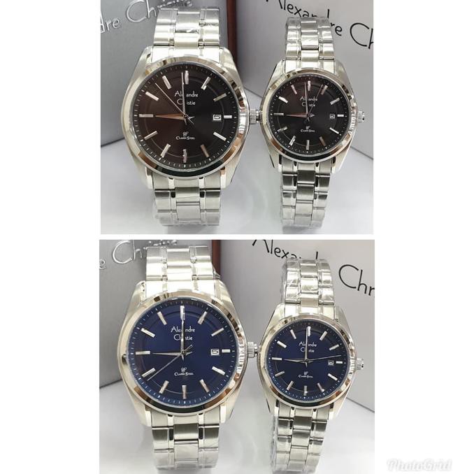 Best Jam Tangan Couple Alexandre Christie 8618 Ac8618 Original