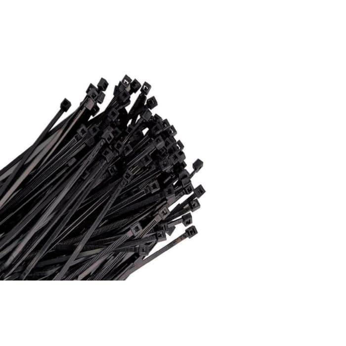 Kabel Ties shisuka 2.5x150mm (15cm) isi 100 bh - putih / hitam, Cable Tie/ Pengikat Kabel/ Dasi Kable