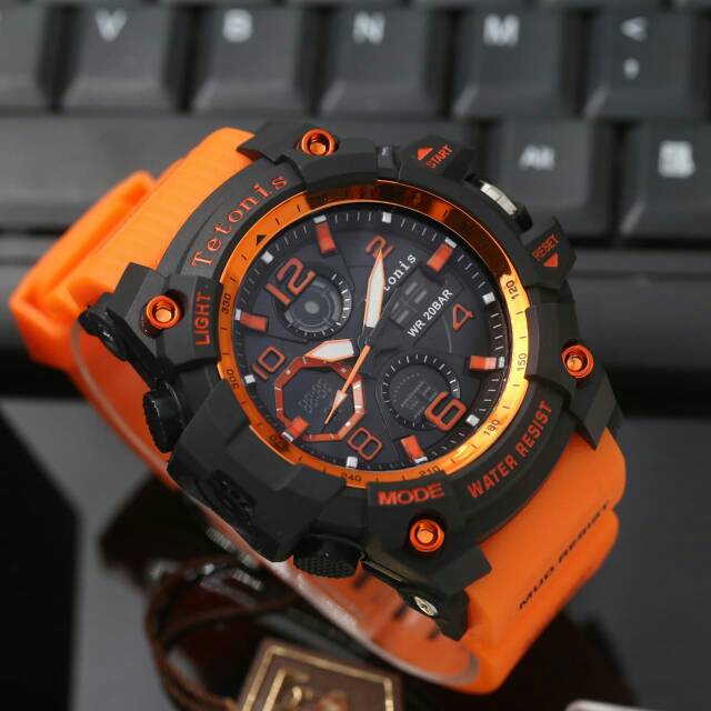 GROSIRAN JAM TANGAN TETONIS ORIGINAL L7108 DOUBLE TIME - JAM TANGAN PRIA INCLUDE BOX