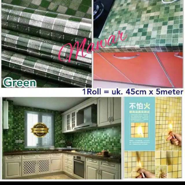 WALLPAPER UNIK DAPUR ANTI PANAS