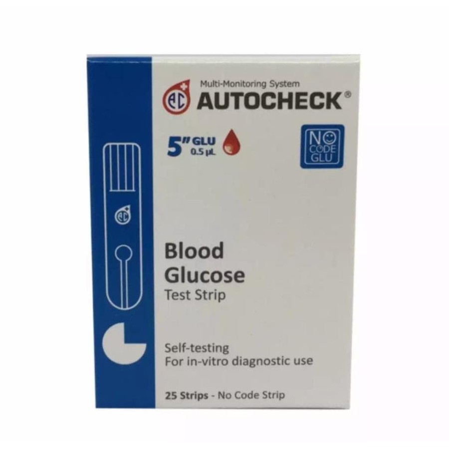 Autocheck Strip Gula Darah Blood Glucose Alat Cek Kadar Gula Darah -  ACG