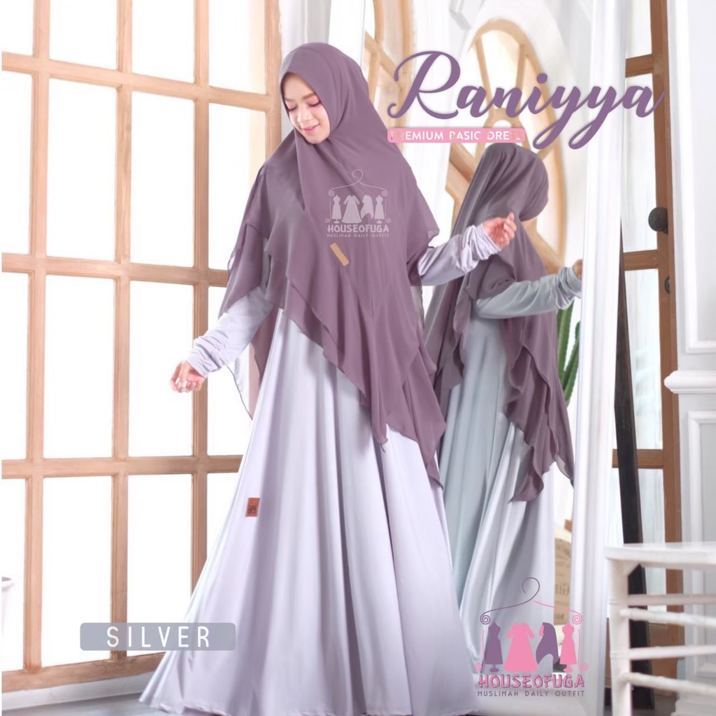 Raniyya basic dress by House of uga Gamis Syari Premium