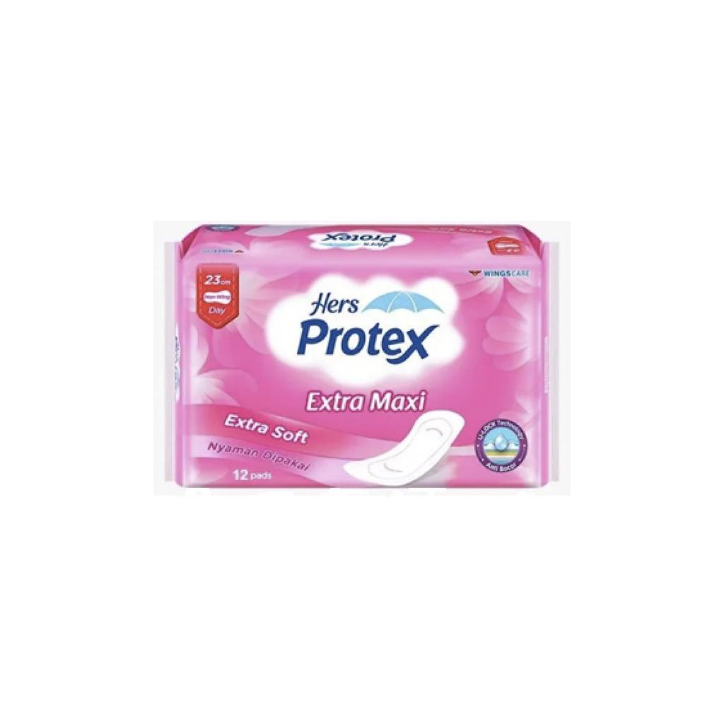 HERS PROTEX EXTRA MAXI EXTRA SOFT 23cm PEMBALUT WANITA TIDAK SAYAP