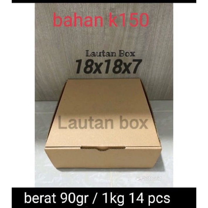 

dus 18x18x7 die cut box packing baju murah