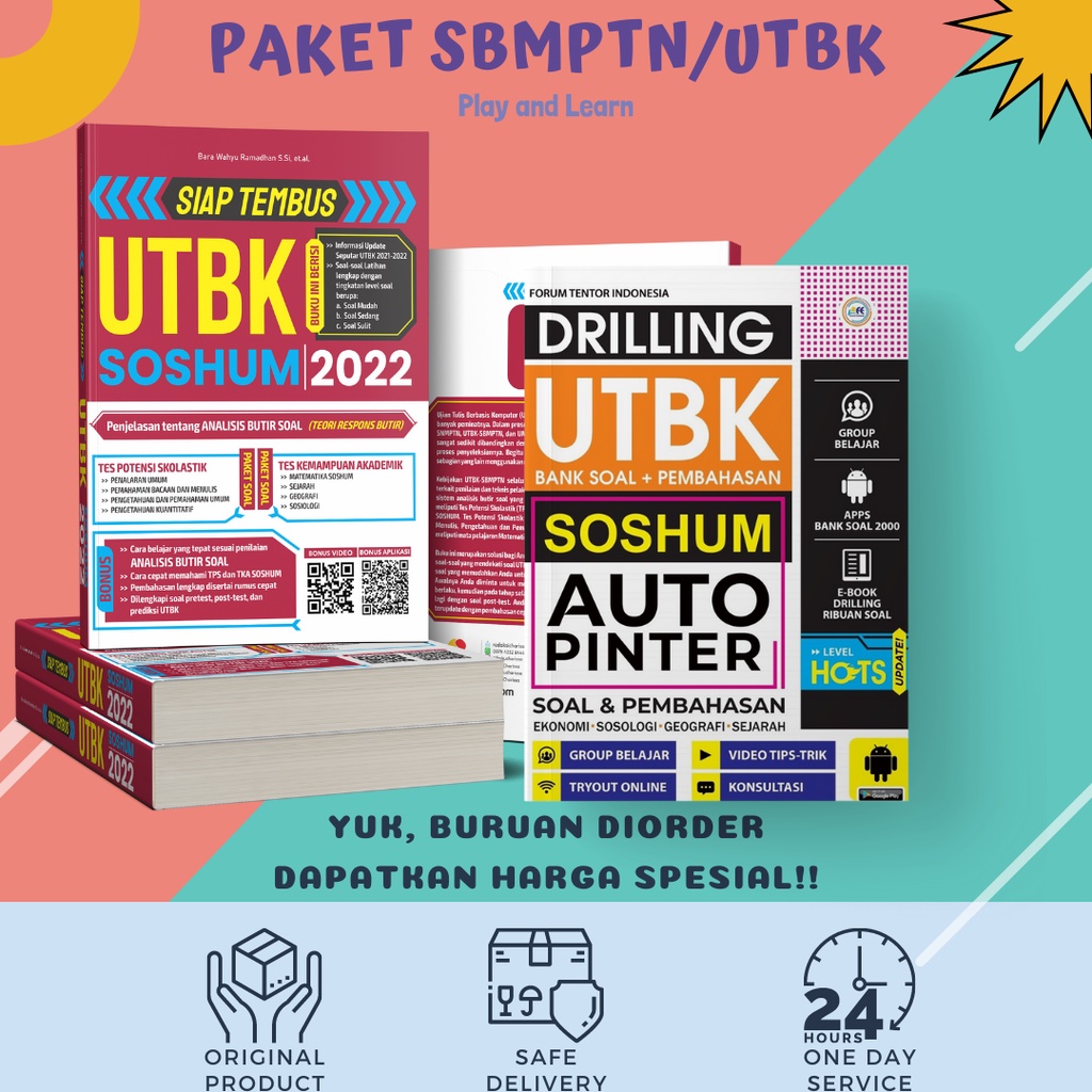 BUKU DRILLING UTBK SOSHUM AUTO PINTER // Siap tembus UTBK SOSHUM 2022
