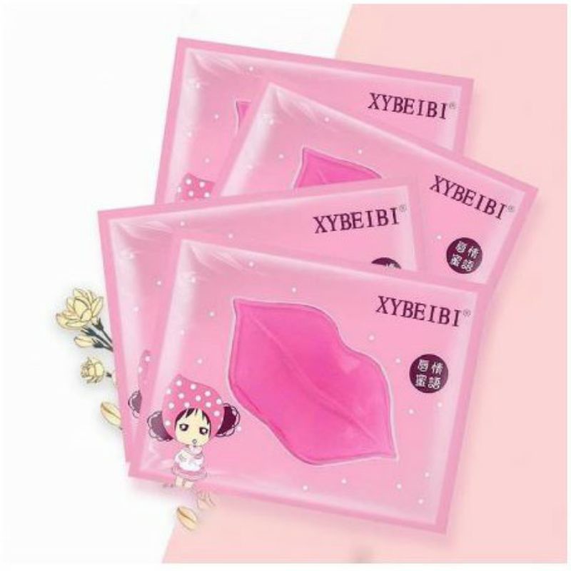 Masker Bibir Collagen Pink Lip Mask Moisturizing Pelembab Bibir Kering Pecah Moist