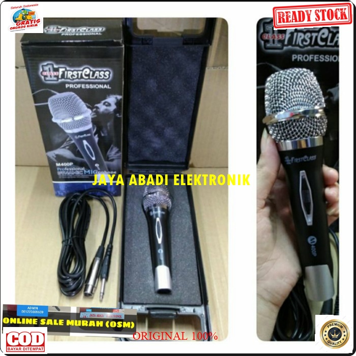 G465 FIRSTCLASS KOPER MIC HANDLE KABEL BAHAN ABS DYNAMIC CARDIOID MIKROPHONE MEETING CERAMAH PIDATO DLL VOKAL AUDIO JERNIH DAN ENTENG BEST SISTEM PROFESIONAL PRODUK BERKHUALITAS HARGA TERJANGKAU PRODUK BERKHUALITAS HARGA TERJANGKAU