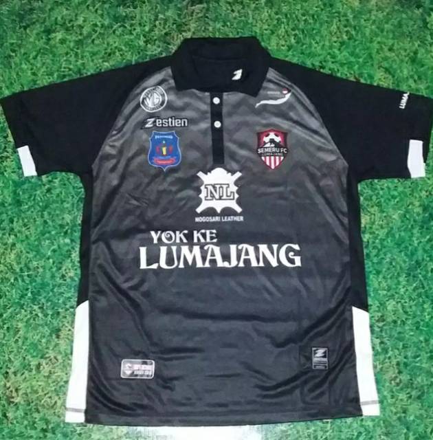 Jersey Semeru FC Persigo 3rd Liga 2 Shopee 2020 Hitam Printing Terbaru Lokal