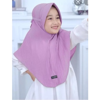 HIJAB BERGO ANAK PLISKET MOTIF BUNGA