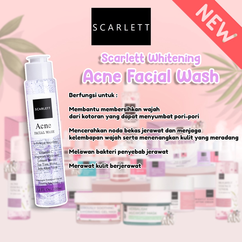 SCARLETT SCARLET WHITENING SUNSCREEN SPF50 / CREAM / SERUM / LOTION / SABUN / LULUR / SHAMPO / CONDI / TONER / MASKER / FACIAL WASH